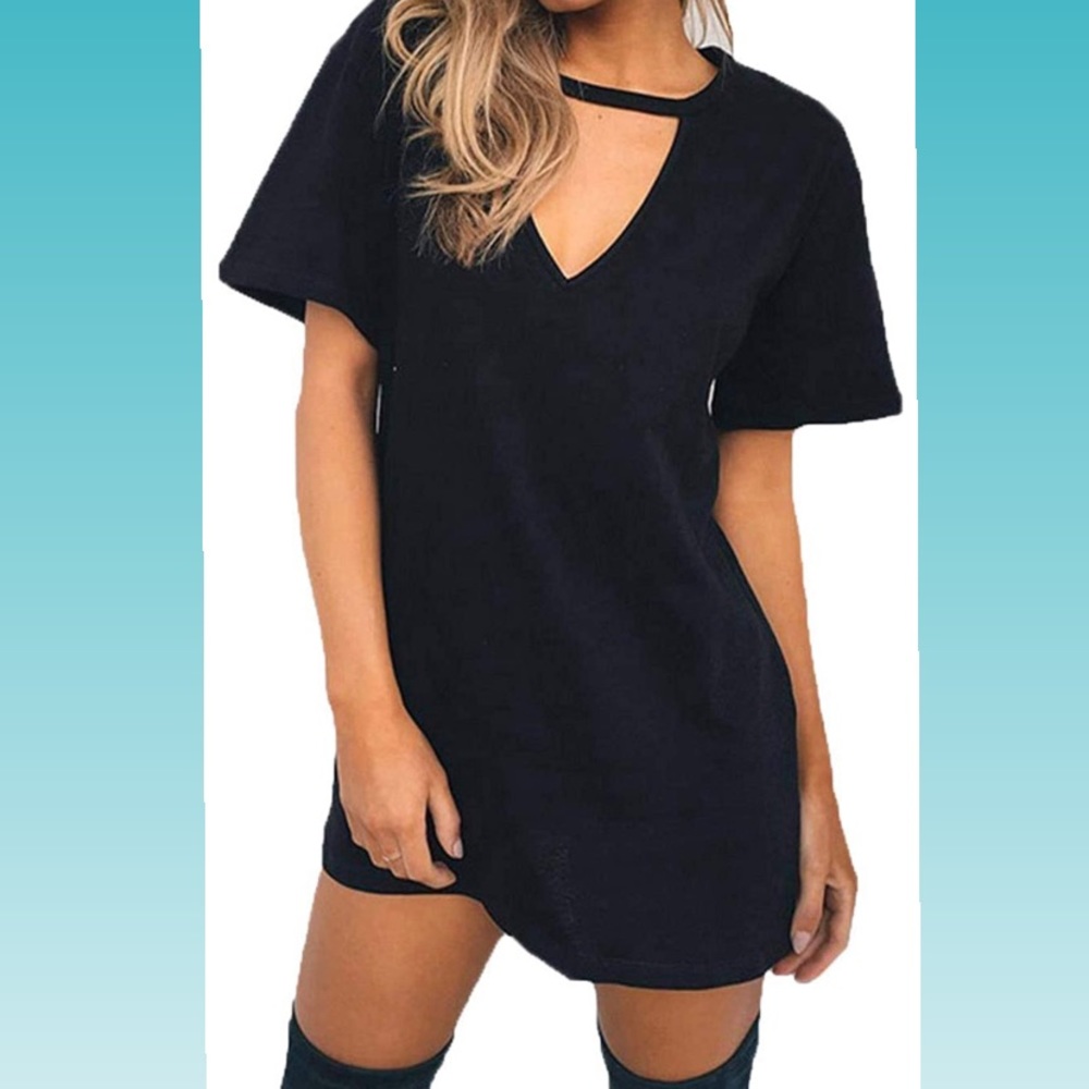 Sexy tee mini dress